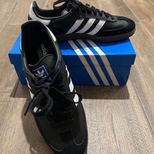 adidas Samba OG shoes - black (women's size 7)